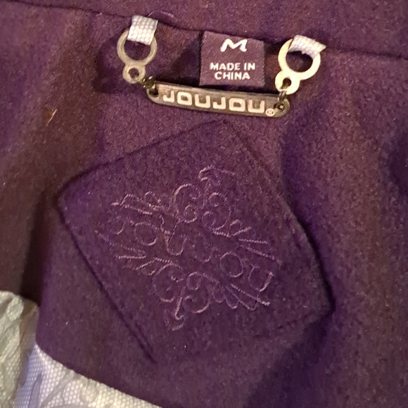 Jou Jou double breasted purple pea coat with larger lapel - Picture 5 of 5